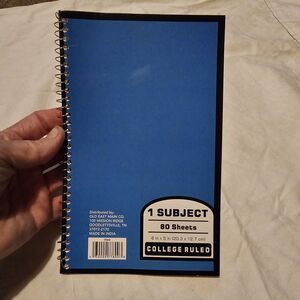 Blue Notebook - Notebook Journal for Writing, 7x5'' 60 Pg  Old East Main Company